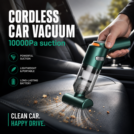 🎉 Promoção quente de 2026 🧹 Aspirador sem fios para automóvel – Sucção potente de 10 000 Pa e bateria de 4 000 mAh 🚗✨