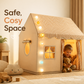🏰 50% DE DESCONTO AGORA! ⏰ Tenda-castelo infantil – Espaçosa e fácil de montar – Tecido respirável, perfeita para diversão no interior ou ao ar livre – estimula o jogo imaginativo ✨🧸