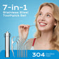 🏆Engenharia de precisão alemã! Ponta ultrafina de 0,1 mm para uma limpeza precisa com fio dental✨
