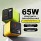 🎉 2026 Sale — Over 32000 Sold! 💰65W Fast Charging Phone Charger Block with Retractable 80cm Type-C Cable portable