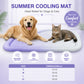 🐶🐱❄️ Tapete de Gel Refrescante para Pets – Alívio do Calor de Verão, Respirável, Atóxico, Tapete Fresco para Dormir para Cães e Gatos
