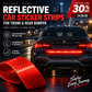 🚗 DESCONTO DE 50% POR TEMPO LIMITADO! 🔥 Tiras refletoras autocolantes para o porta-bagagens e o pára-choques traseiro