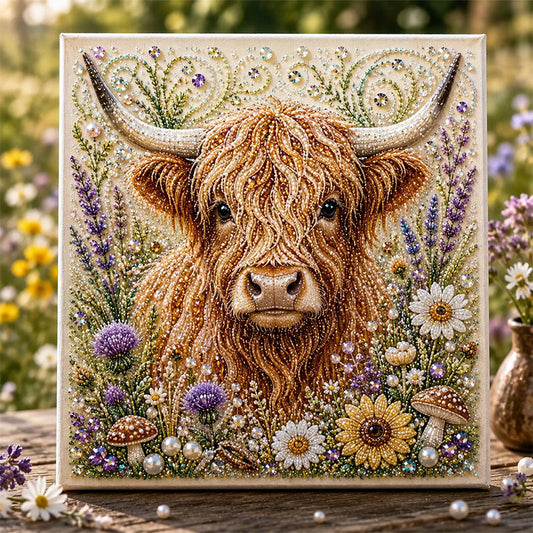 🥳 2026 VENDA QUENTE🥳💞50K+ VENDIDOS!🎨 50% OFF! Kit DIY de Arte em Pérolas Vaca Highland – Artesanato relaxante, milhares de contas brilhantes. Crie arte de fazenda deslumbrante! 🏡✨