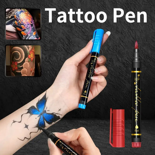 🔥Promoção quente: 50% de desconto🎨Ideal para arte corporal única🔥Marcadores para tatuagens temporárias na pele
