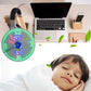 Ventoinha USB com display LED de relógio