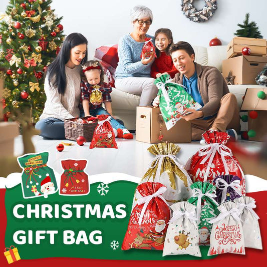 🎅Christmas Sales 49% OFF🎄Drawstring Christmas Gift Bags (Biodegradable)