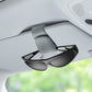 🕶️Magnetic Leather Sunglasses Holder🕶️ – Sun Visor Clip with Multi-Function Storage – Ideal for Glasses, Pens & Cards ⚡