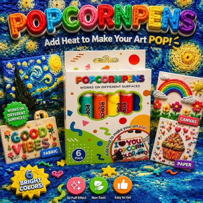 🔥Desconto de 50% no último dia!🎁🔮Caneta Mágica – Desenha em 3D com um único traço!🎄 Canetas de desenho DIY Bubble Popcorn e oferta «Compre 3, pague 2» 🔥