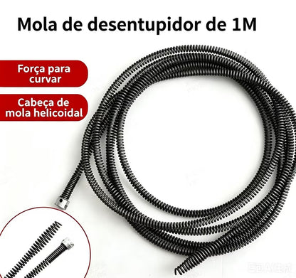 Mola elétrica para desentupir canos