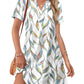 ⏰Promoção de 2026: 50% de desconto💃Vestido midi casual de verão com decote em V e bolsos para mulher