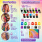 🔥Último dia com 50% de desconto🌈Conjunto de 12 cores de giz temporário para o cabelo com aplicador