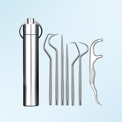 🏆Engenharia de precisão alemã! Ponta ultrafina de 0,1 mm para uma limpeza precisa com fio dental✨