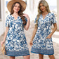 ⏰Promoção de 2026: 50% de desconto💃Vestido midi casual de verão com decote em V e bolsos para mulher