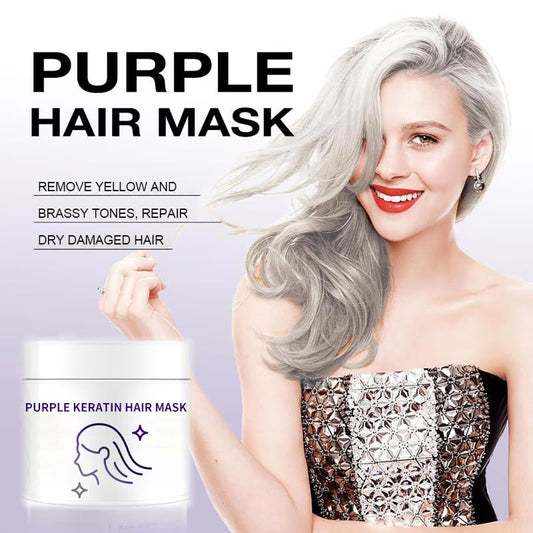 ✨Buy 2 Get 1 Free✨Purple Keratin Hair Mask - Locks Color & Repairs Hair