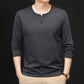 Men's Skin-Friendly V-Neck Button-Down Sweatshirt