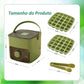 🧊Máquina de gelo portátil com tampa e caixa de armazenamento (48 cubos)