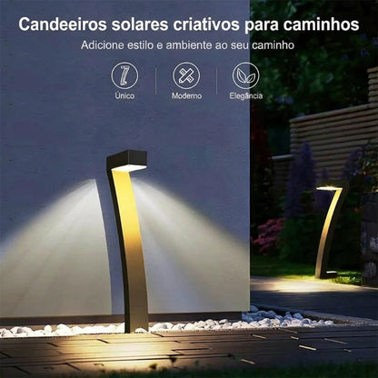 🔥Desconto de 50% no último dia!🔥Candeeiros Solares Criativos e à Prova de Água para Caminhos