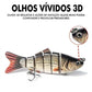 🎣 50% DE DESCONTO! 🐟 Isca artificial natatória biónica com vários segmentos – Movimento realista, design atraente e ideal para capturar peixes grandes 🌊