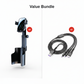 🔥Suporte para telemóvel para porta-copos de carro – Ajustável a 360°, íman N52 potente, utilização com uma só mão, compatível com todos os telemóveis, modelos magnéticos e com pinça estáveis para uma condução segura