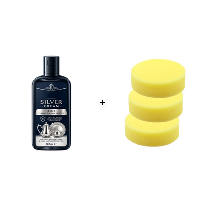 ✨ 50% OFF AGORA! Creme Polidor de Prata Antiescurecimento, 3 em 1 Limpa, Poli e Protege, Creme de Polimento Suave que Restaura o Brilho de Prataria, Herças e Ornamentos de Prata