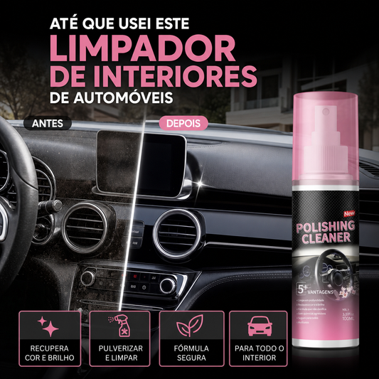 ✨ Traga de Volta o Brilho de Carro Novo – Polidor de Interiores Não Tóxico, Seguro para Couro e Vinil. Compre 2 Leve 1 Grátis. Estoque no Reino Unido