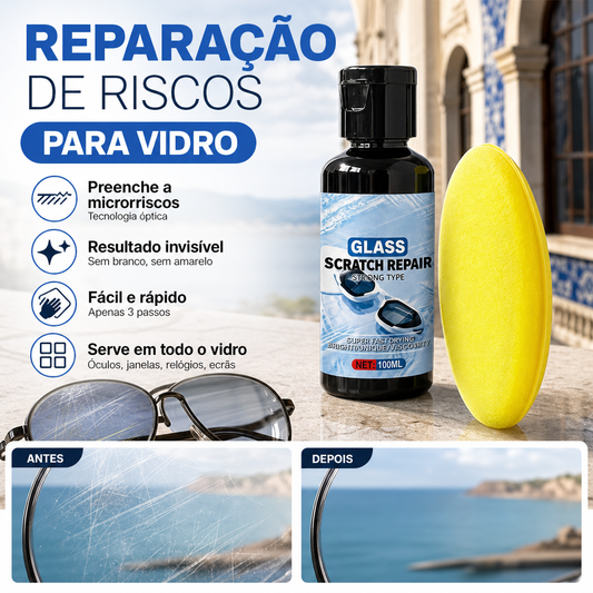 ✨ 50% OFF – Spray profissional para remoção de riscos em lentes | Para óculos de grau, sol, câmeras e display de celular