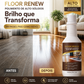 ⏰🔥TEMPO LIMITADO 50% OFF! 🧴Floor Renew Polish – Brilho Sem Arranhões