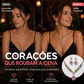 🔥 50% OFF – Conjunto colar + brincos coração cintilante | Presente perfeito, brilho de diamant