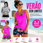 🏖️ÚLTIMO DIA DE PROMOÇÃO: 50% DE DESCONTO com BRINDE🎁🔥Conjunto de banho discreto Aqua Eve🩱Tankini de cobertura total + calções com bolsos | Proteção solar UPF 50+ ☀️🛡️ | Perfeito para dias de praia 🌊