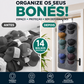 🧢 50% DE DESCONTO – Suporte Suspenso para Chapéus com Vários Bolsos | Organizador prático, economiza espaço & fácil acesso