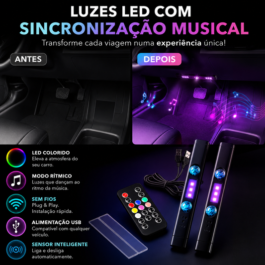 🔥50% de desconto🔥Luz ambiente LED com carregamento sem fios
