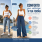 💓Calças de Perna Larga Casuais para Senhora