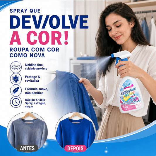 🔥Desconto de 50% no último dia!🔥Spray revitalizador da cor das roupas