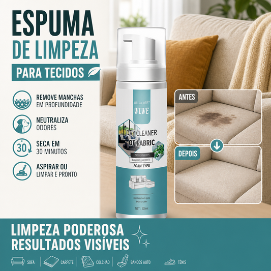 🔥Desconto de 50% no último dia!🔥Limpador em espuma potente para tecido
