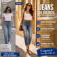 💓Calças de Ganga Slim Fit Desgastadas para Mulher
