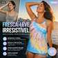 🌈👙 Conjunto de fato de banho tamanho grande com estampado arco-íris esbatido – Realça a silhueta e emagrece, confortável e elástico – Pagamento à entrega ✨✅