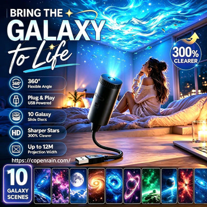 Luz noturna com projetor «Plug-and-Play» HD Galaxy & Ocean 🥳 Mais de 50 000 utilizadores satisfeitos