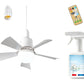 🔥Promoção 50% de desconto - 🎁Ventilador de teto portátil 2 em 1 com luz e controle remoto