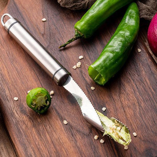 🌶️ Desgranador de pimenta em aço inoxidável