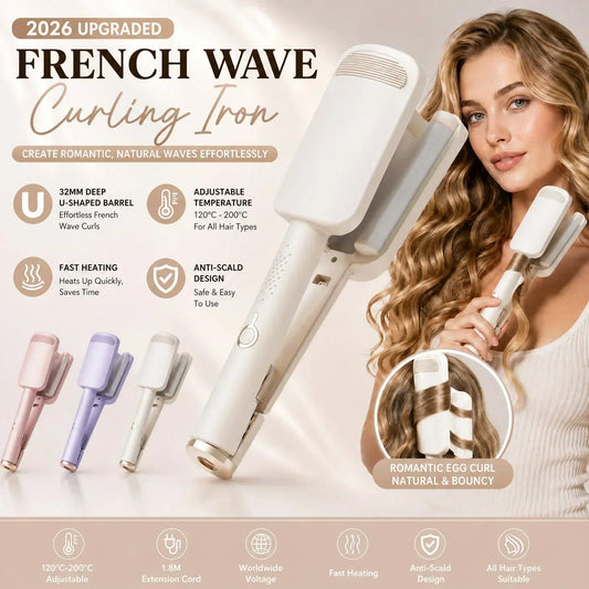 💈 DESCONTO DE 50% POR TEMPO LIMITADO! 💐 Ferro de ondular – Brilho de salão e proteção contra o calor ✨