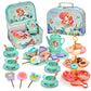🔥HOT SALE 50% OFF! 🦄☕️ Tea parties are serious business — 17 desserts, 4 cups, a teapot, and a rainbow castle. Safe, non-toxic, and portable. Let the imagination pour. ✨