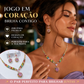 🔥 50% OFF – Conjunto colar + brincos coração cintilante | Presente perfeito, brilho de diamant