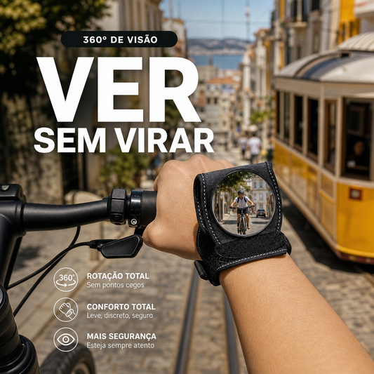 🔥Espelho retrovisor de segurança para o pulso para bicicleta