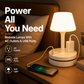💡 Candeeiro de cabeceira com estação de carregamento – Ilumine e carregue a sua mesa de cabeceira 🔌