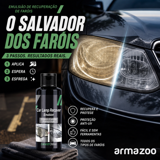 Líquido de polimento para reparação de faróis de automóvel
