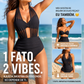 🏖️Biquíni de Cintura Alta com Controlo de Barriga e Top Halter