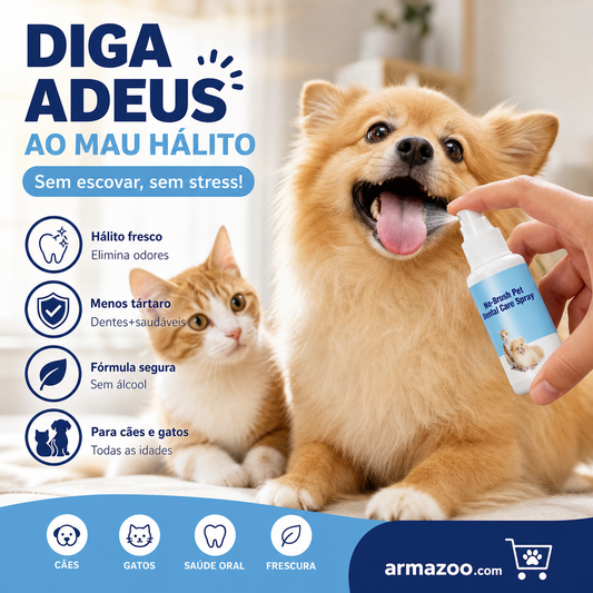 Spray para higiene dentária de animais de estimação No-Brush