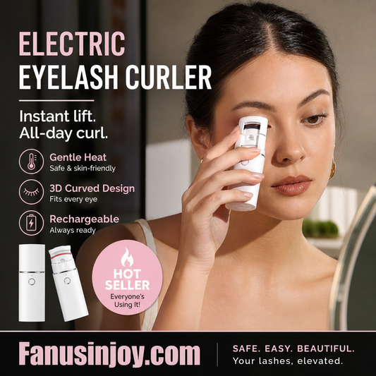 🔥Desconto surpresa de 50%! 👩🏻‍🏭Recupere as suas pestanas deslumbrantes! ✨️Curvador de pestanas elétrico recarregável com aquecimento