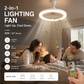 📢📢50% OFF !! ⏰ LED Ceiling Fan with Remote Control & Three-Colour Dimming – 3 Speeds, Quiet Motor – Perfect for bedrooms, living rooms or offices – energy-saving and silent 🔇