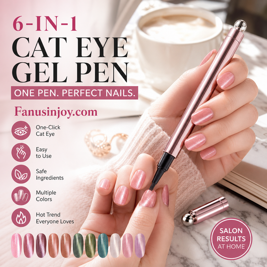 💅Caneta de gel para unhas «Cat Eye» tudo-em-um